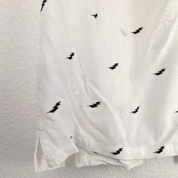 AllSaints Men’s illume Relaxed Fit Short Sleeve Button-Down Camp Shirt M - Picture 8 of 14